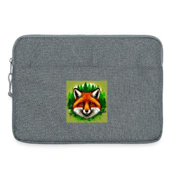 fox - Laptop bag 15" - heather grey - Front