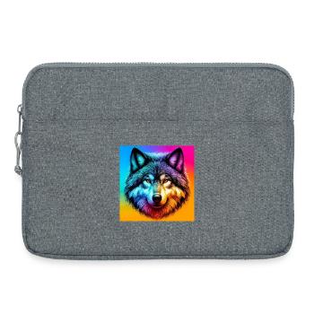 Loup - Sacoche pour ordinateur portable 15 pouces - gris chiné - Devant