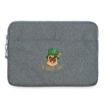 The Party Dog top Irisch Patricks Day Design - Laptoptasche 15" - Grau meliert - Vorne