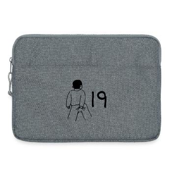 19th Birthday - 19 Years Old - Laptop bag 15" - heather grey - Front