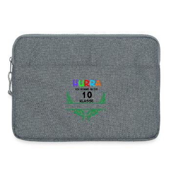 HURRA ich komme in die 10. Class – Namespace - Laptop bag 15" - heather grey - Front