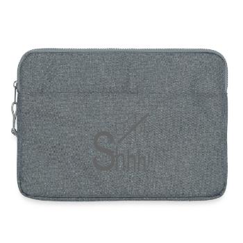 Flüstern leises Pssst. - Laptoptasche 15" - Grau meliert - Vorne