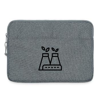 usine écologique - Sacoche pour ordinateur portable 15 pouces - gris chiné - Devant