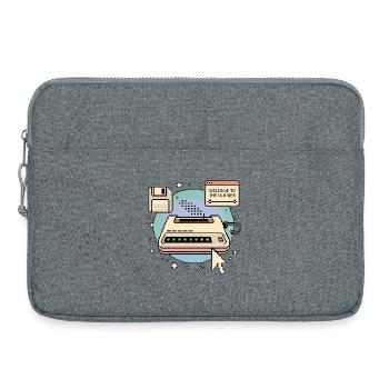 Welcome To The Old Web Retro Internet - Laptoptasche 15" - Grau meliert - Vorne
