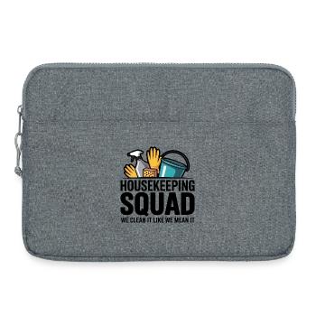 Conception de nettoyage amusante - Sacoche pour ordinateur portable 15 pouces - gris chiné - Devant