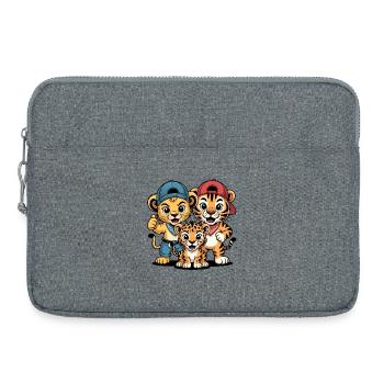 Chapeaux Trio Câlins - Sacoche pour ordinateur portable 15 pouces - gris chiné - Devant