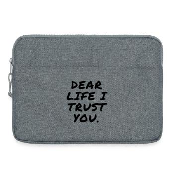 Dear Life I Trust You - Laptop bag 15" - heather grey - Front