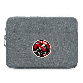 War No More – Sticker Peace & Humanity - Laptop bag 15" - heather grey - Front