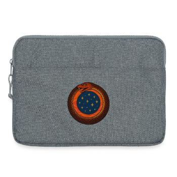 Cosmic Ouroboros Emblem - Laptop bag 15" - heather grey - Front