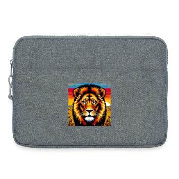 lion - Laptop bag 15" - heather grey - Front