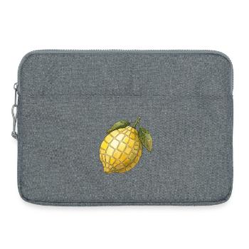 Mosaïque de citron - Idée de cadeau méditerranéen frais - Sacoche pour ordinateur portable 15 pouces - gris chiné - Devant