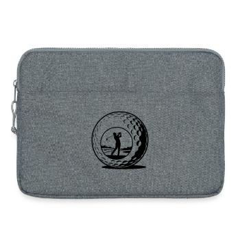 Balle de golf - Sacoche pour ordinateur portable 15 pouces - gris chiné - Devant