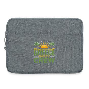 Équipe du parti grec - Sacoche pour ordinateur portable 15 pouces - gris chiné - Devant