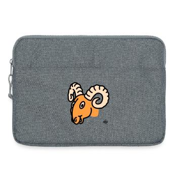 Widder groß - Laptoptasche 15" - Grau meliert - Vorne