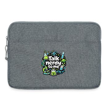 Talk Nerdy to Me Design - Laptoptasche 15" - Grau meliert - Vorne