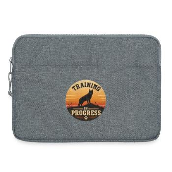 Training in Progress - Laptop bag 15" - heather grey - Front