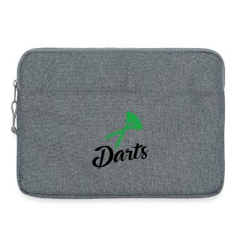 darts - Laptop bag 15" - heather grey - Front
