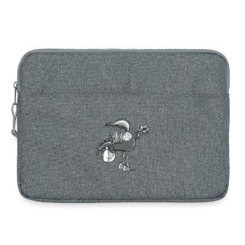 Witziger Appaloosa - Westernpferd - Laptoptasche 15" - Grau meliert - Vorne