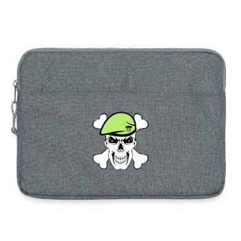 Party Shirt ,Feiern , Karneval, Söldner (25) - Laptoptasche 15" - Grau meliert - Vorne