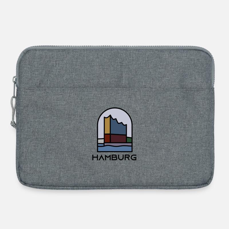 Hamburg - Philharmonie - Laptoptasche 15" - Grau meliert