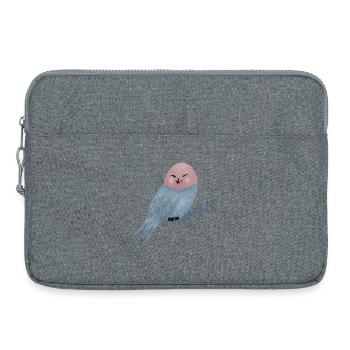 Snowy Owl Illustration - Laptop bag 15" - heather grey - Front