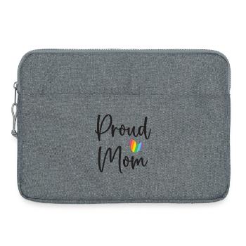 Stolze Mama - Laptoptasche 15" - Grau meliert - Vorne