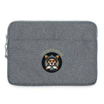 Je préfère tricoter - Sacoche pour ordinateur portable 15 pouces - gris chiné - Devant