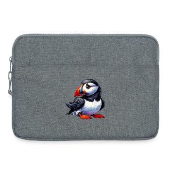 Macareux - Sacoche pour ordinateur portable 15 pouces - gris chiné - Devant