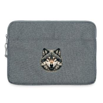 Loup - Sacoche pour ordinateur portable 15 pouces - gris chiné - Devant