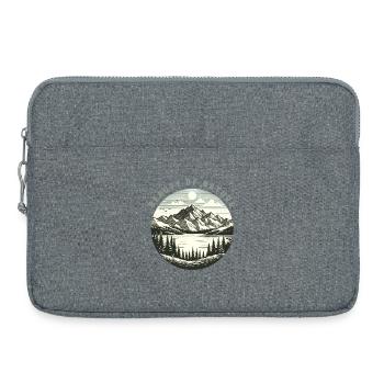 Berge Jahrgang - Laptoptasche 15" - Grau meliert - Vorne