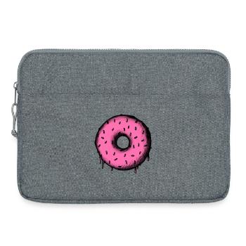 Délicieux cercle de beignets - Sacoche pour ordinateur portable 15 pouces - gris chiné - Devant