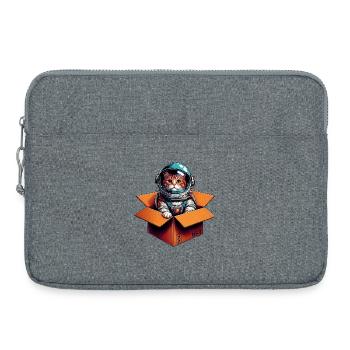 Astronaut Cat - Laptop bag 15" - heather grey - Front