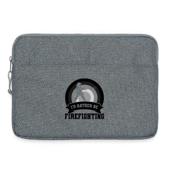 Dicton de pompier - Sacoche pour ordinateur portable 15 pouces - gris chiné - Devant