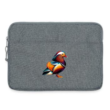 Canard mandarin - Sacoche pour ordinateur portable 15 pouces - gris chiné - Devant