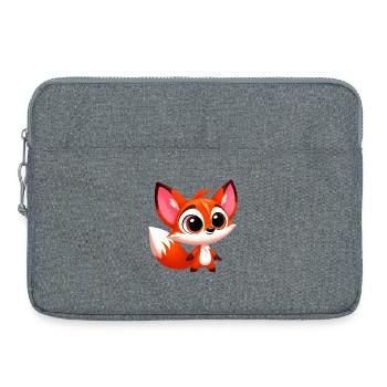 Fox - Laptop bag 15" - heather grey - Front