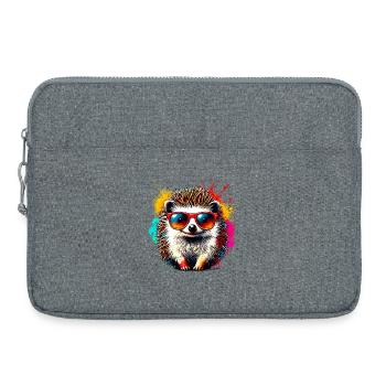 Hedgehog - Laptop bag 15" - heather grey - Front