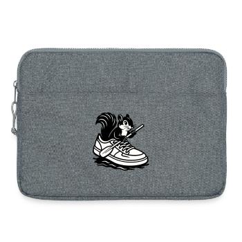 Squirrel in sneakers! - Laptop bag 15" - heather grey - Front