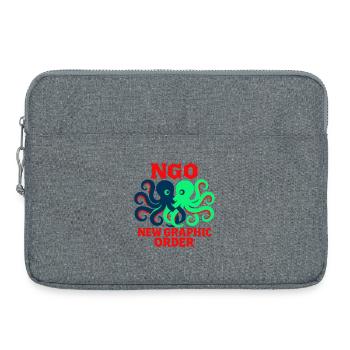 New graphic order Octopus - Laptop bag 15" - heather grey - Front