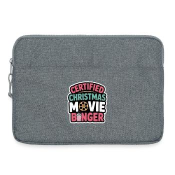 Binger certifié de films de Noël - Sacoche pour ordinateur portable 15 pouces - gris chiné - Devant