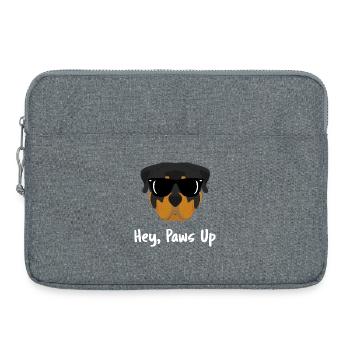 Cool lunettes de soleil Rottweiler Hé, Pauze en l’air Maman du chien - Sacoche pour ordinateur portable 15 pouces - gris chiné - Devant