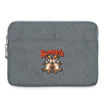 Kumpels Doppelotter Cartoon - Laptoptasche 15" - Grau meliert - Vorne