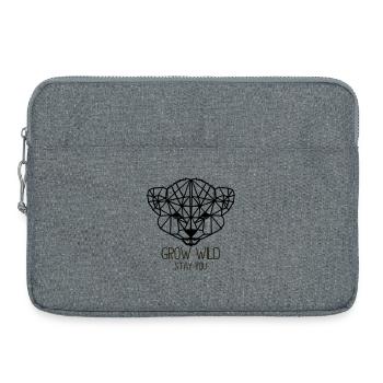 Grow wild. Stay you - Laptop bag 15" - heather grey - Front