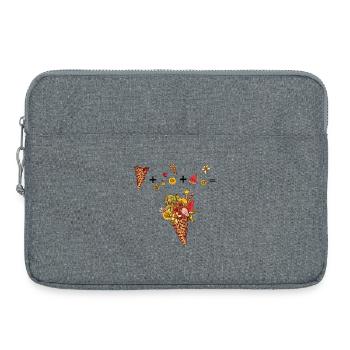 Cornet de glace aux fruits colorés - Sacoche pour ordinateur portable 15 pouces - gris chiné - Devant