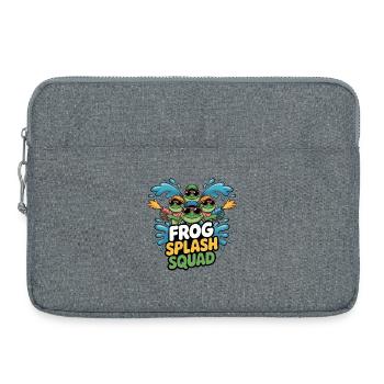 Équipe Frog Splash Squad - Sacoche pour ordinateur portable 15 pouces - gris chiné - Devant