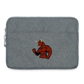 Taureau musclé Taureau - Sacoche pour ordinateur portable 15 pouces - gris chiné - Devant