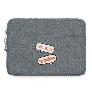 Was gibt's Neues? Ich bin verbannt - Laptoptasche 15" - Grau meliert - Vorne