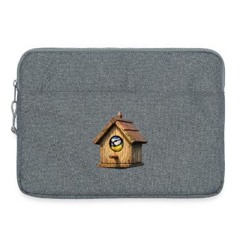 Niche à oiseaux bleu - Sacoche pour ordinateur portable 15 pouces - gris chiné - Devant