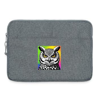 Eule - Laptoptasche 15" - Grau meliert - Vorne