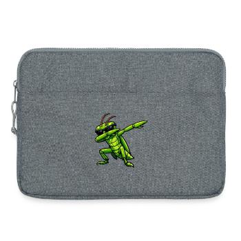 Dabbing Grashüpfer - Laptoptasche 15" - Grau meliert - Vorne