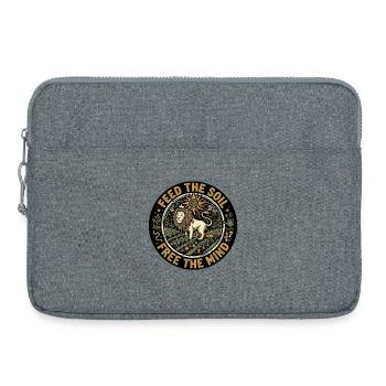 Feed The Reggae Soil - Laptop bag 15" - heather grey - Front